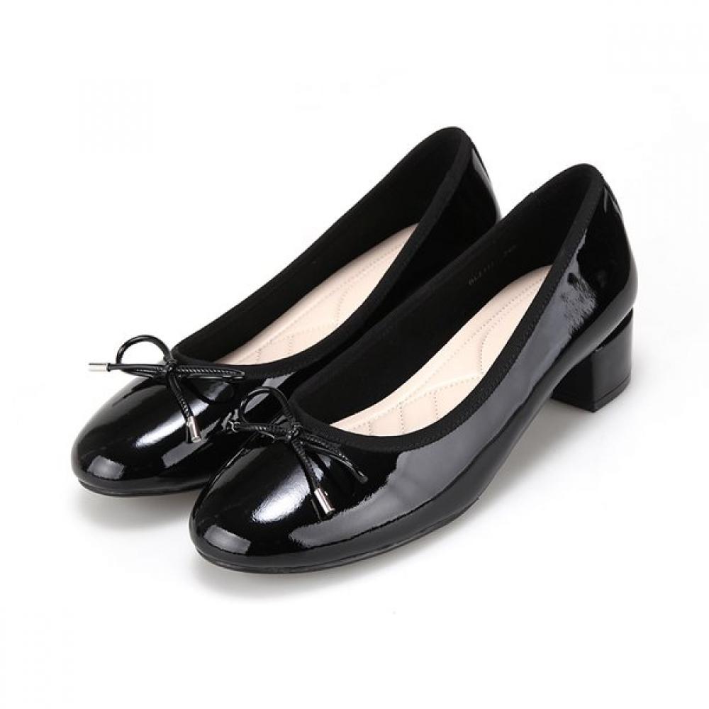 Barbara Leather Patent Basic Ribbon Pumps 3.5cm Blj111bk 250mm