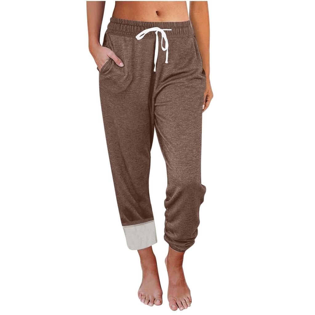 Sweatpants Women Baggy Fleece Lined Joggers With Pockets Stretch Yoga Pants Drawstring Workout Trouses