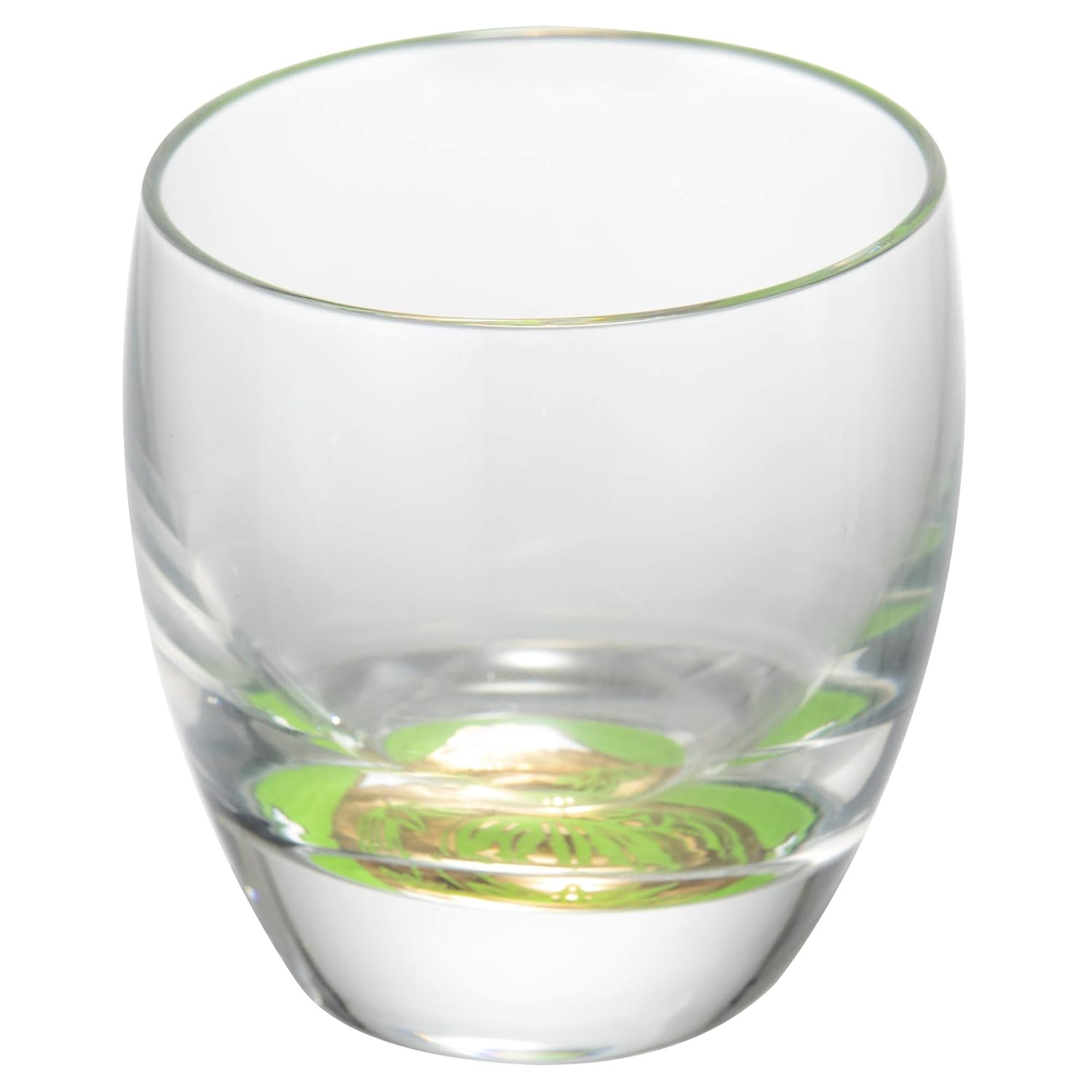 Toyo Sasaki Glass Sake Cold Fujimi Shouchikubai Bamboo Handle 100ml Made Japan Cup Ochoko Sakazuki Mount Fuji