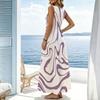 Women's Sleeveless Loose Maxi Dress Lightweight Elegant Long Gown for Beach Vacation,Spring Fall Layering,Travel Photos,Daily Outdoor Wear
