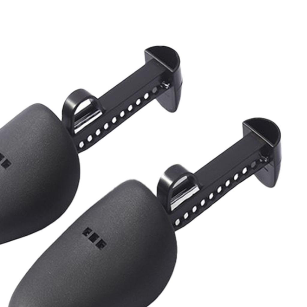 5 Pairs Shoe Tree Shaper Professional Prevents Wrinkling Adjustable Shoe Spring Stretcher for Most of Shoes Black