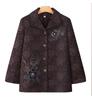 Embroidered Grandma-Style Jacket: Woolen Tang Suit Coat for Middle-Aged Women