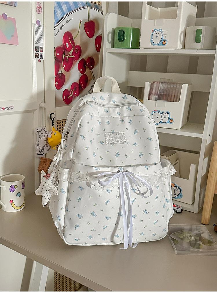 Schultasche neue Schultasche weiblich koreanische Version ins literarischer kleiner frischer Wind Rucksack für Mittelschüler große Kapazität Freizeitrucksack