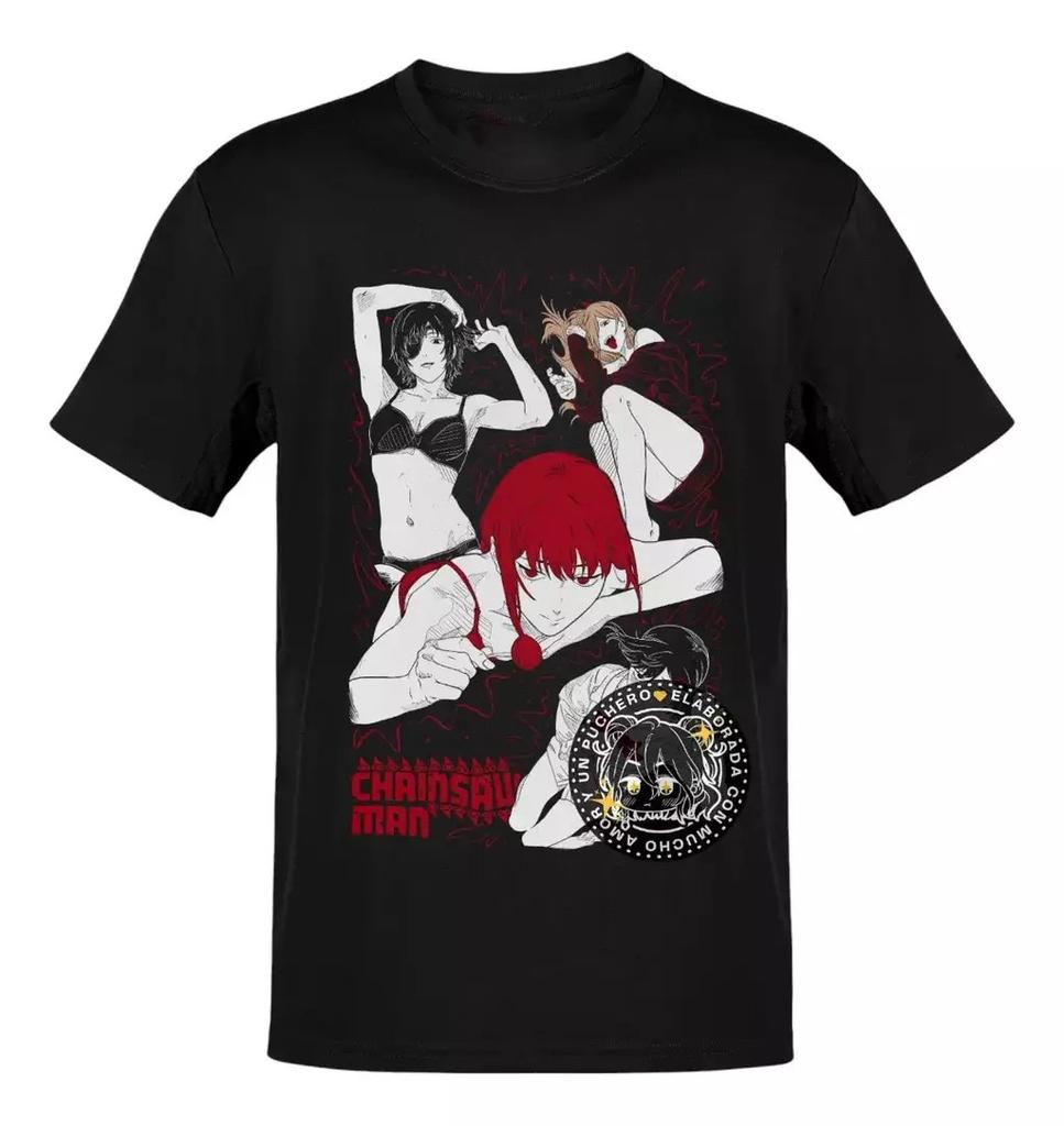 Anime Chainsaw Unisex Makima Hiunisexo Power Kobeni TShirt Size S4xl