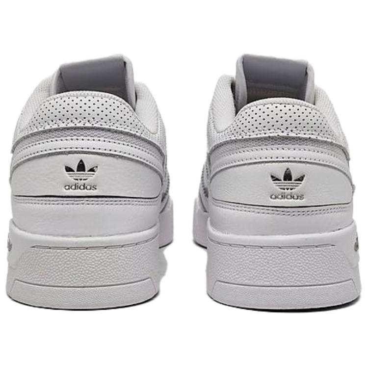 Adidas Originals Drop Step Low Slip Resistant Abrasion Resistant Low top Skateboard Shoes Men's White FZ5988