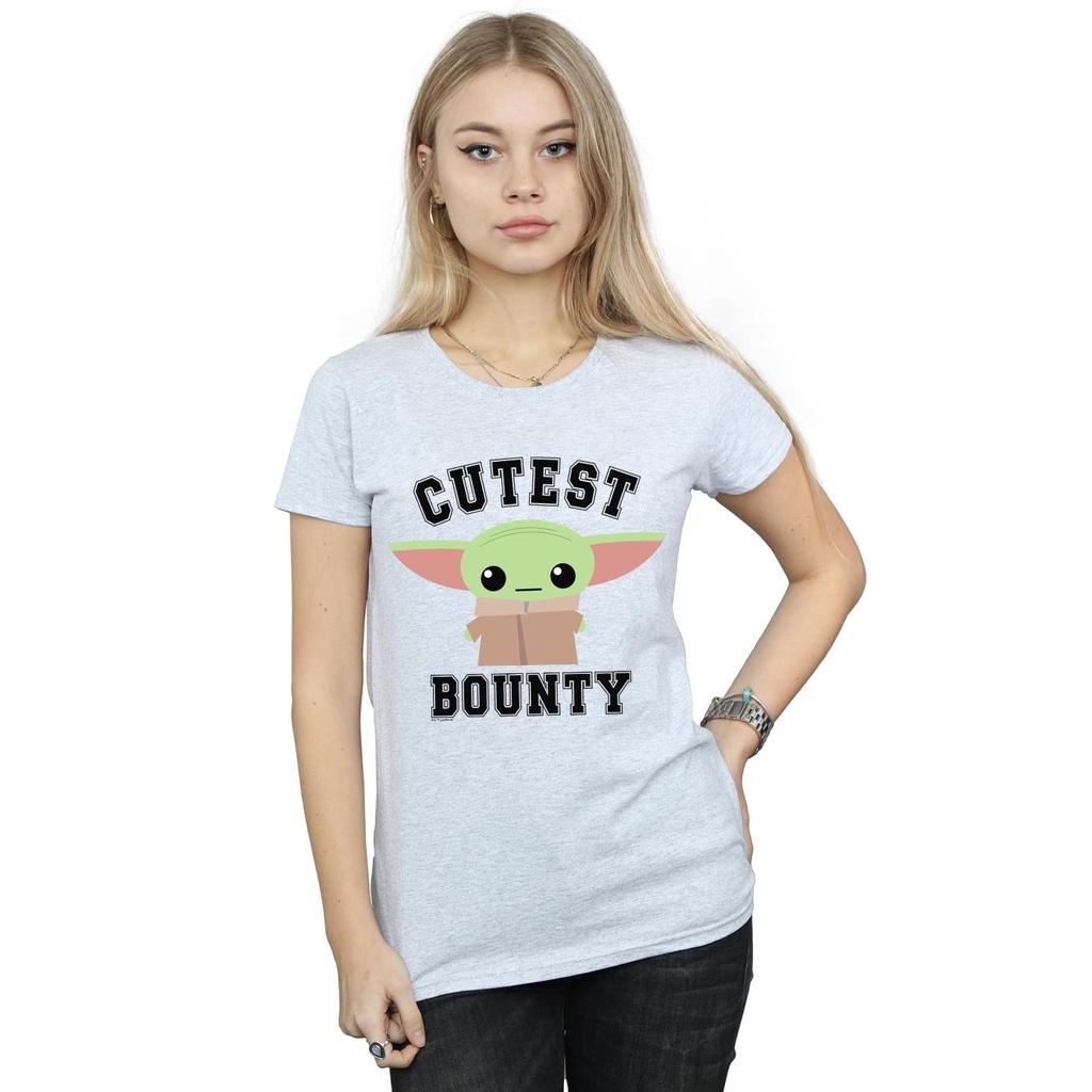 Star Wars Womens/Ladies The Mandalorian Cutest Bounty Cotton T-Shirt