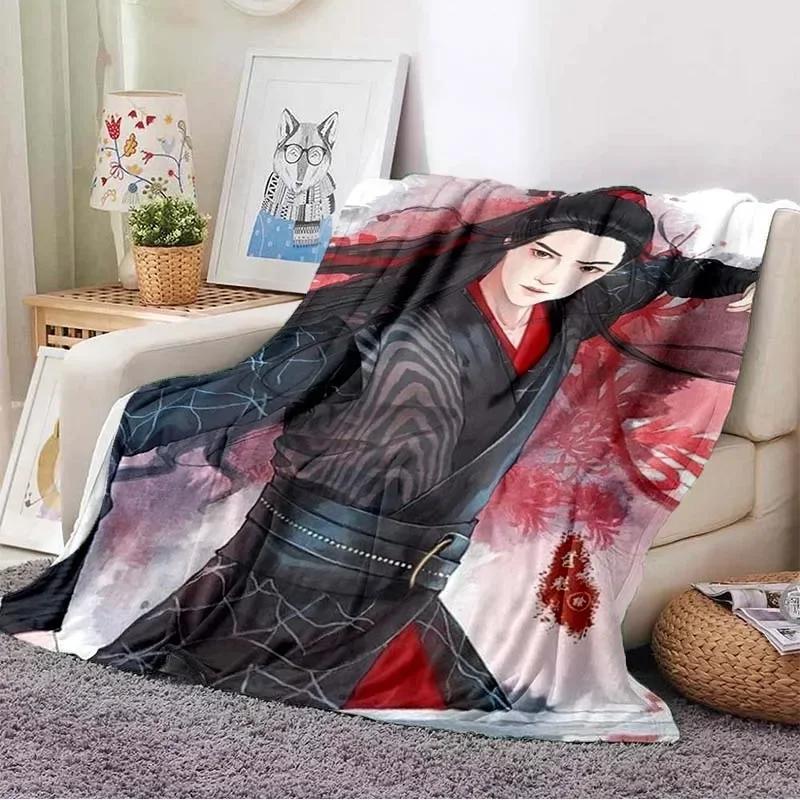 The Untamed ChenQingLing Throw Blanket Print Warm Flannel XiaoZhan WangYibo Mo Dao Zu Shi Blankets for Fans Sofa Bed blankets