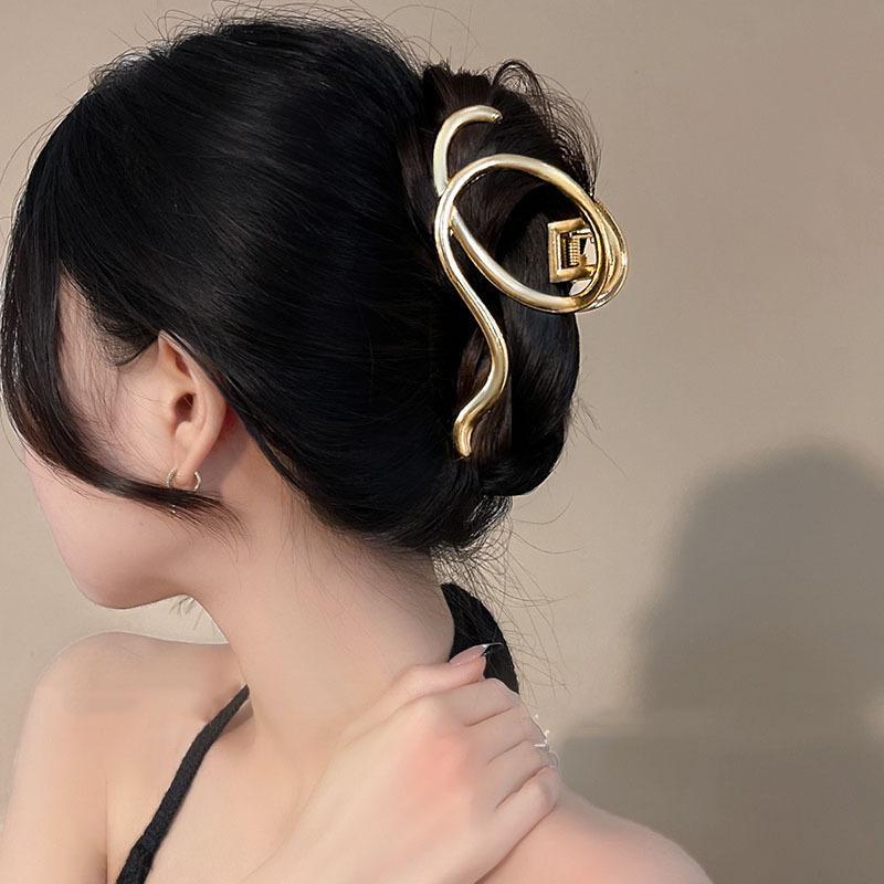 Fashion Geometric Metal Hair Claw Clips for Women Vintage Hair Clamps Crab Headband Hairpin Girls Hair Accessories Headwear