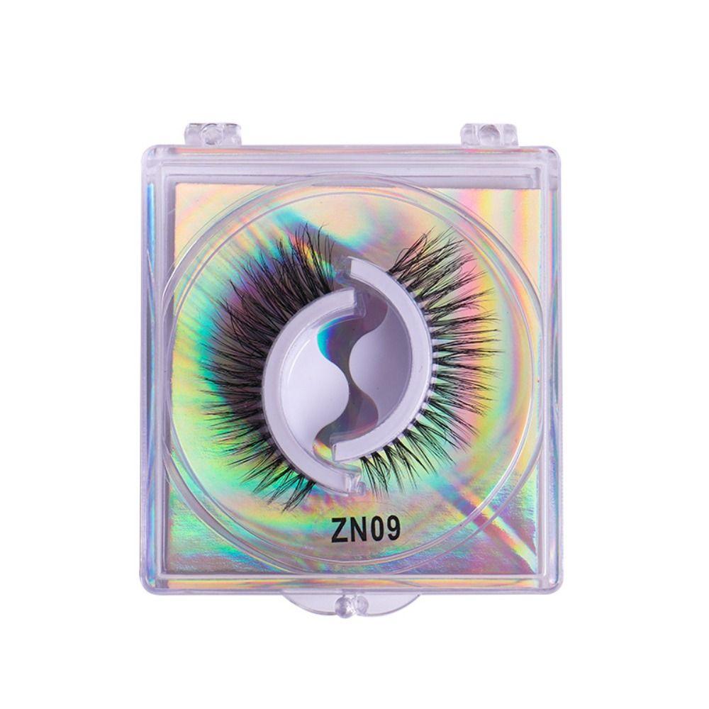 1/Pairs 3 Seconds To Wear 3D Mink Lashes Natural Faux Mink Eyelashes Self-adhesive False Eyelashes