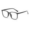 European and American classic black frame UV protection and radiation protection Large frame thin eye protection Flat light glasses Suitable for m