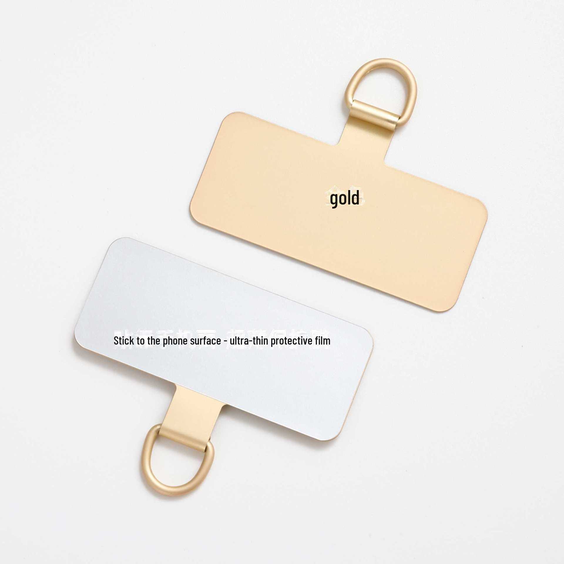 

Зажим для шнурка для мобильного телефона из нержавеющей стали с ультратонкой защитной пленкой для занятий спортом на открытом воздухе - оригинальная собственная форма