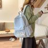Schoolbag Japanese small fresh transparent star backpack large capacity versatile junior high school student schoolbag transparent pain bag