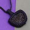 Moldawite Macrame Thread Gemstone Handmade Jewelry 20-36''Ad Pendant Unisex