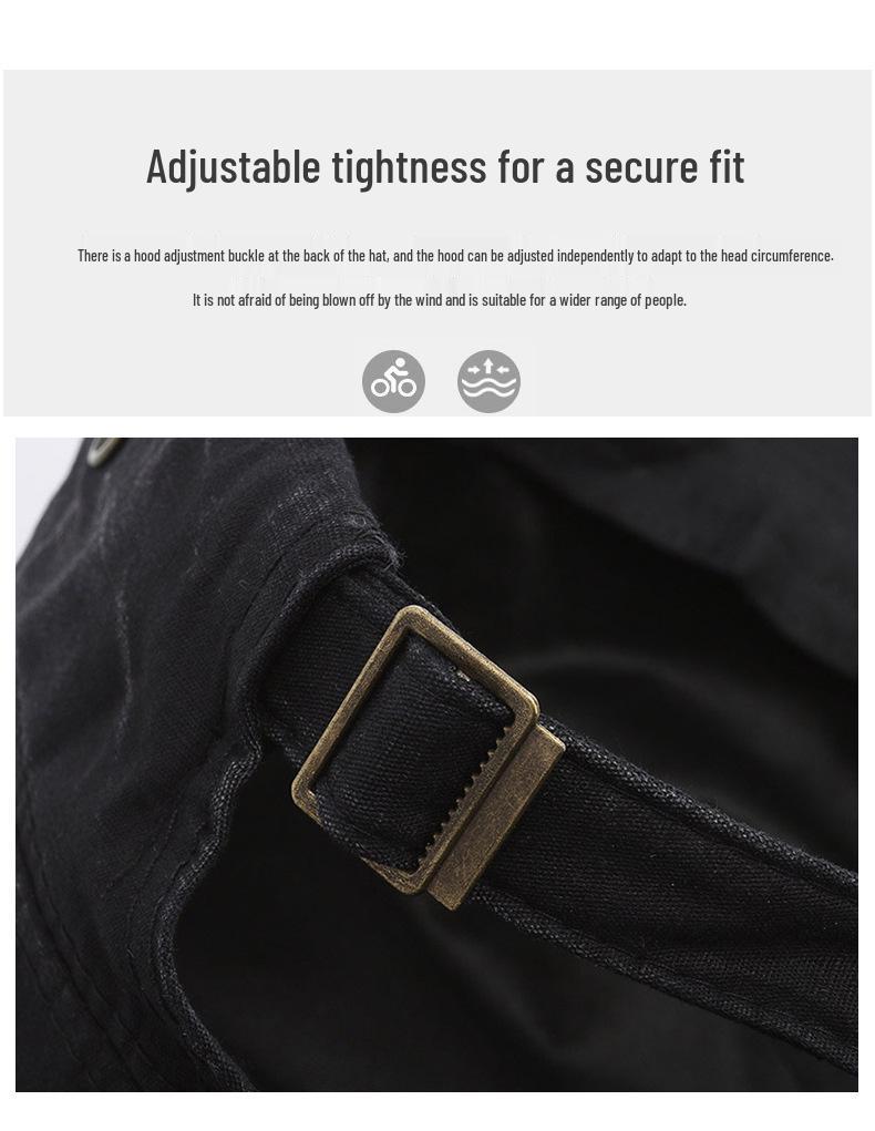 Breathable Adjustable Cotton Flat Top Duckbill Hat