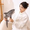 Simulated Marine Life Gray Shark Doll Plush Toy Doll Funny Long Shark Girl Sleeping Pillow Doll