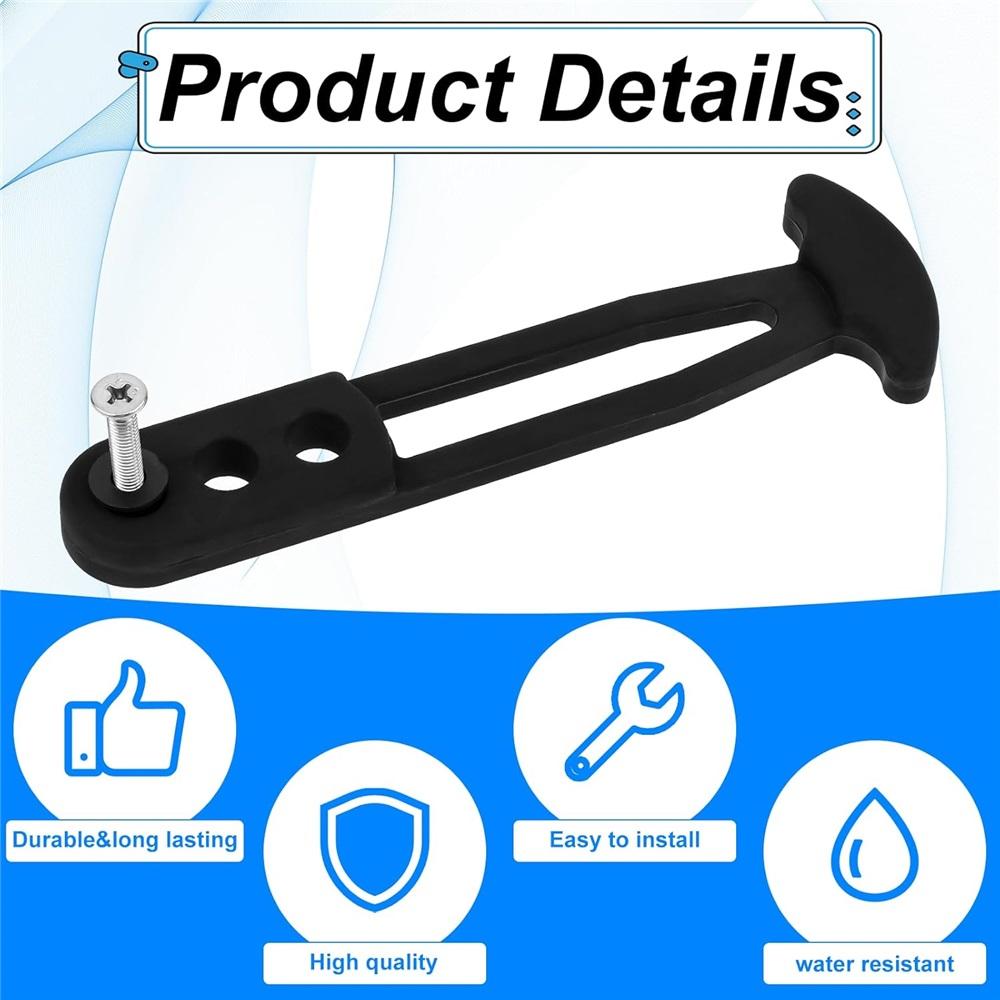 Curea Telescopică Scară Barcă, Grad Marin, Reținere Sigură, Bandă de Blocare din Cauciuc cu 3 Găuri de Montare Reglabile pentru Scară cu 2 Trepte, 3 Trepte sau 4 Trepte