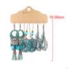3Pairs Bohemian National Style Dangle Earrings Set Alloy for Birthday Party