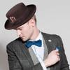 Altmodischer Wollhut Unisex Hut Zylinder für Reise Outdoor Treffen Feiertag