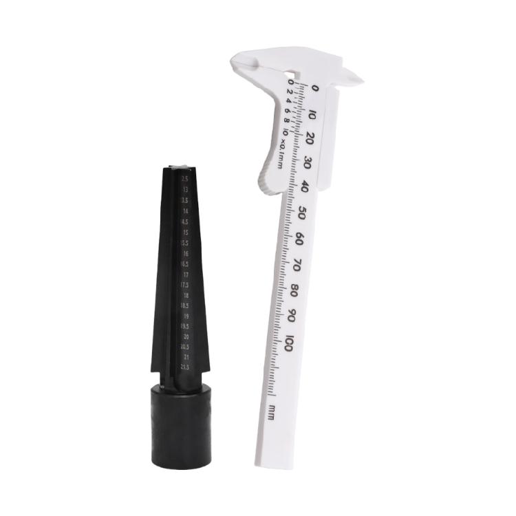 

Transportable Jewelers Tool Set With Tall Accuracy Iron Measure And Thin Plastic Measure 1
