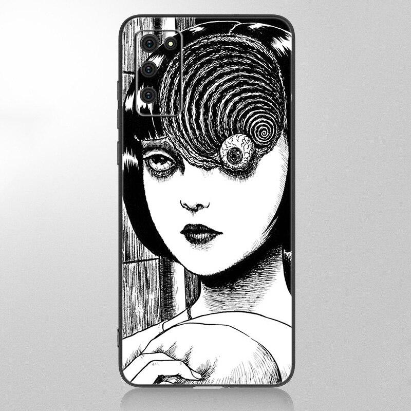 Anime Junji Ito Tees Horror Case For Samsung Galaxy A12 A02S A22 A32 A52 A72 A71 A51 A41 A31 A21 A11 A50 A70 A10S A20S Cover