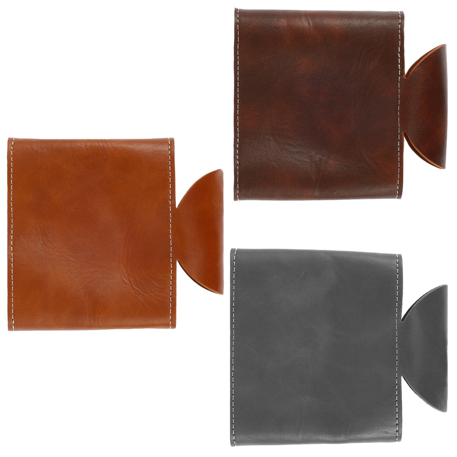 3Pcs Can Cooler Sleeve 12oz Standard Can Covers PU Leather Beer Can Sleeves Non Slip Cooler Can Covers for Soda Cans Beer Cans коричневый