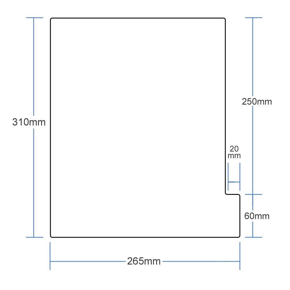 Vertical A4 Divider Guides Document File Drawer Storage Tray Set of 10 - Shelf, Bookshelf, Divider, - (Red)