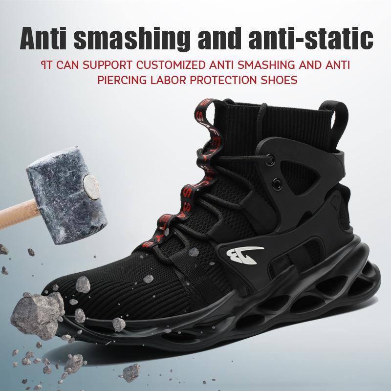 Pánské bezpečnostní boty pro práci Nezničitelné boty Ocelová špička Bezpečnostní tenisky pro práci Odolné proti propíchnutí Průmyslové bezpečnostní boty