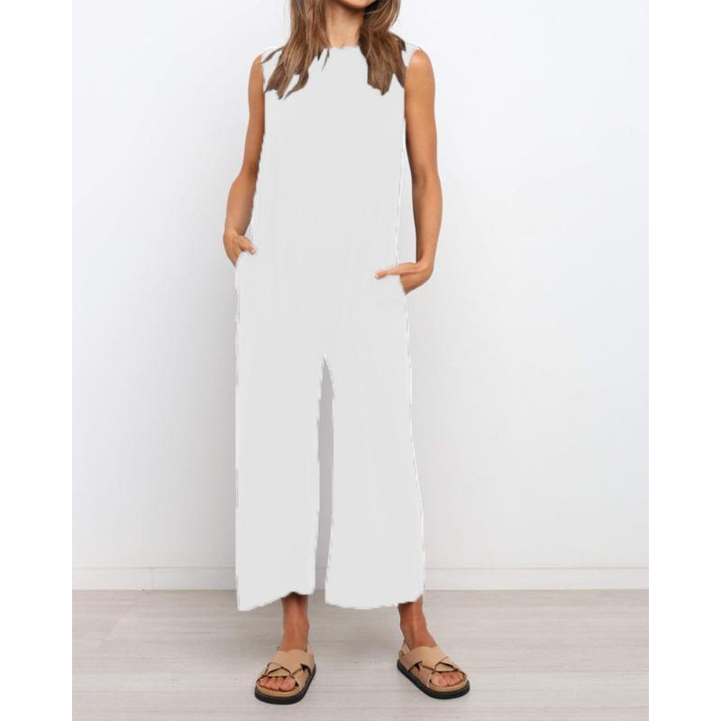 

BITCED Women s Fashion Casual Sleeveless O-Neck Pants Suits XL