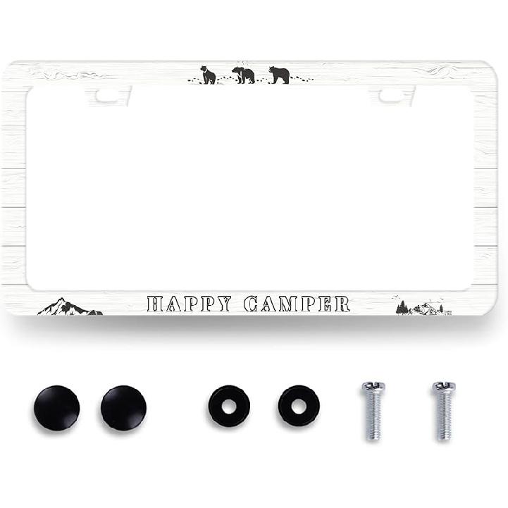 Funny License Plate Frame What‘S Your Favorite Scary Movie License Plate Holder Stainless Steel Auto Parts Blood License Plate Decoration For Men