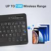 Bluetooth Keyboard Mini Keyboard 200mAh Rechargeable Silent Keyboard Wireless Gaming Keyboard for Laptop Tablet Mac OS Windows