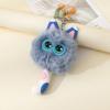 Cute Plush Toy Cat Doll Keychain Fluffy Soft Anime Stuffed Key Ring Backpack Bag Pendant Lovely Gift