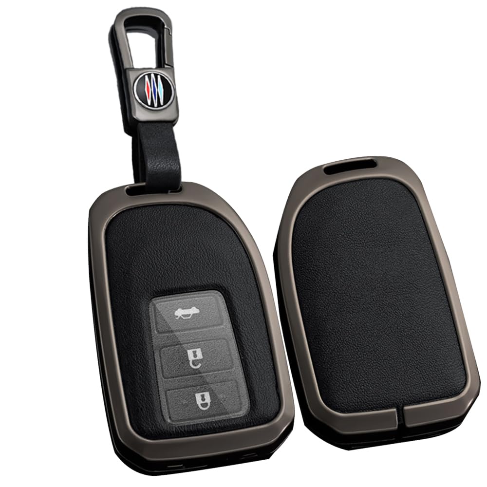 

TECART Эксклюзивный чехол для ключей Toyota, Чехол для ключей, Чехол для смарт-ключа, Держатель для ключей, Совместим с чёрный