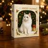 Katzenförmige Acryl-Baumschmuckstücke Weihnachten Dackel Adventskalender 24-Tage Countdown-Schmuckstück für Familienspaß Aktivität Dekoration Niedliche Katze/Dackel