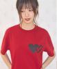 VIDEO JOCKEY Double Heart T-Shirt [Red]