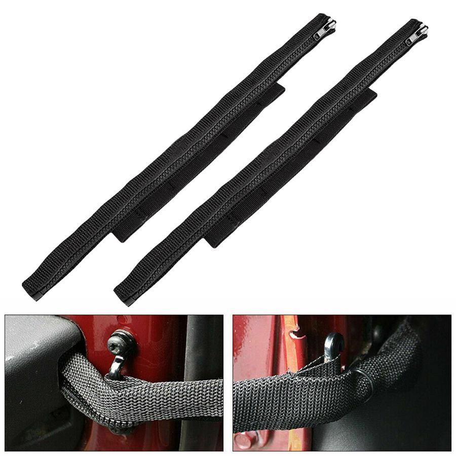 2Pcs Door Limiting Straps Oxford Cloth Belt Black For Jeep Wrangler JK 2007-2017