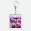 Funny Baby Hippo Cute Keychains Keyring for Accessories Bag Moo Deng Meme Pendant Keyring Jewelry Fans Gifts