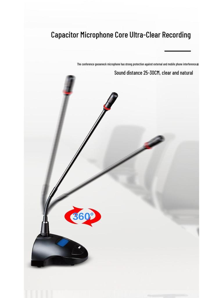 HuiDu ART-200 Professional Wireless Dual Diversity Conference Microphone with Anti-Interference Technology