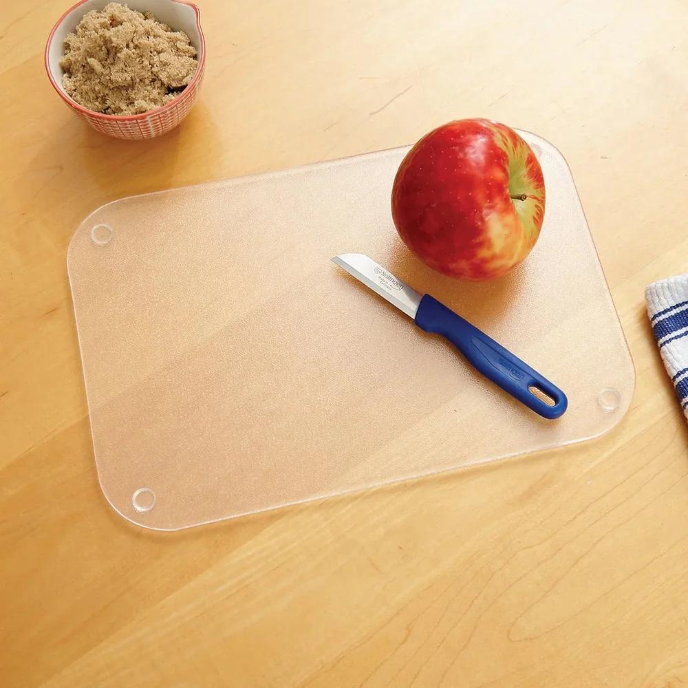 Acrylic Cutting Board Medium 12x8 Pebble Finish Easy Clean BPA Free Food Prep Tool Kitchen Use