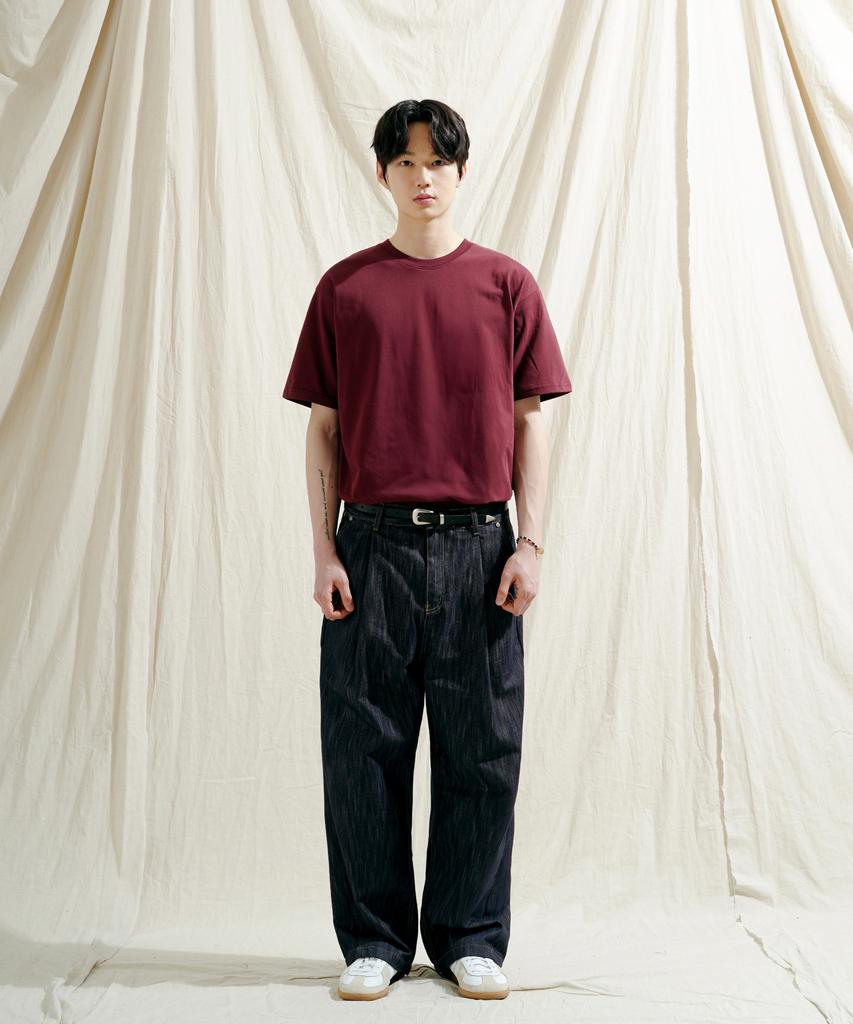 JEMUT Weekly C/P Cool Standard Short Sleeve T-Shirt Burgundy Sost2556