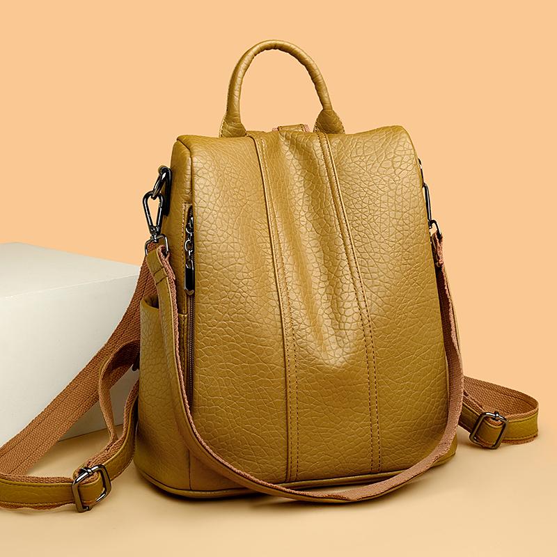 Vintage large capacity shoulder bag for women Schoolbags for teenage girls high quality backpack
