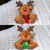 New Christmas Elk plush doll soft girl heart deer doll gift