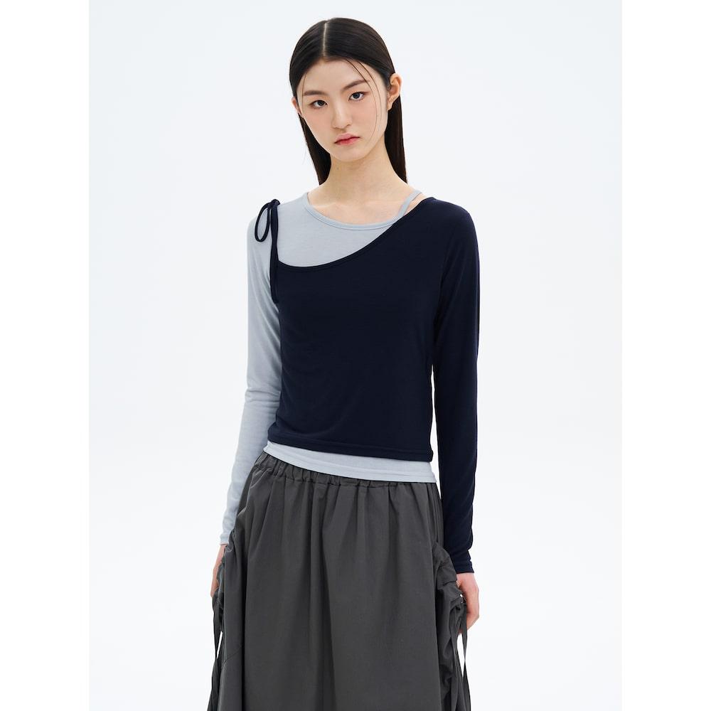 8Seconds Color Block Layered Jersey Set Navy Indigo/F