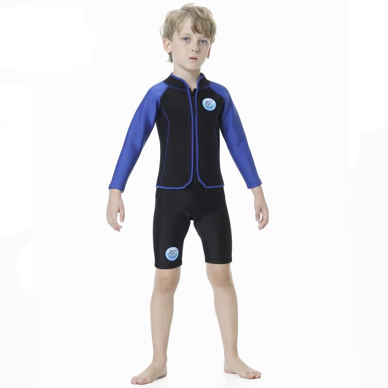 Diving Wetsuit Kids 2.5mm Neoprene Shorty Suit Warm Thermal Snorkeling Surfing Jellyfish Protection Unisex