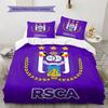 RSC Anderlecht  Pattern Bedding Quilt Set  Home Decoration  Gift (1 * duvet cover + 2 * pillowcase  without core)