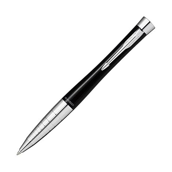 PARKER Urban Premium Ballpoint Pen, Medium Point, Black Lacquer Finish with Chrome Trim, Gift Box, Authentic