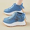 Daddy Shoes Women's Summer Student Sports Thick-soled Increased Casual Shoes Breathable Denim