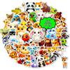 56 Super Cute Cartoon Big Eyes Animal Graffiti Stickers Children'S Reward Toys Diy Stickers