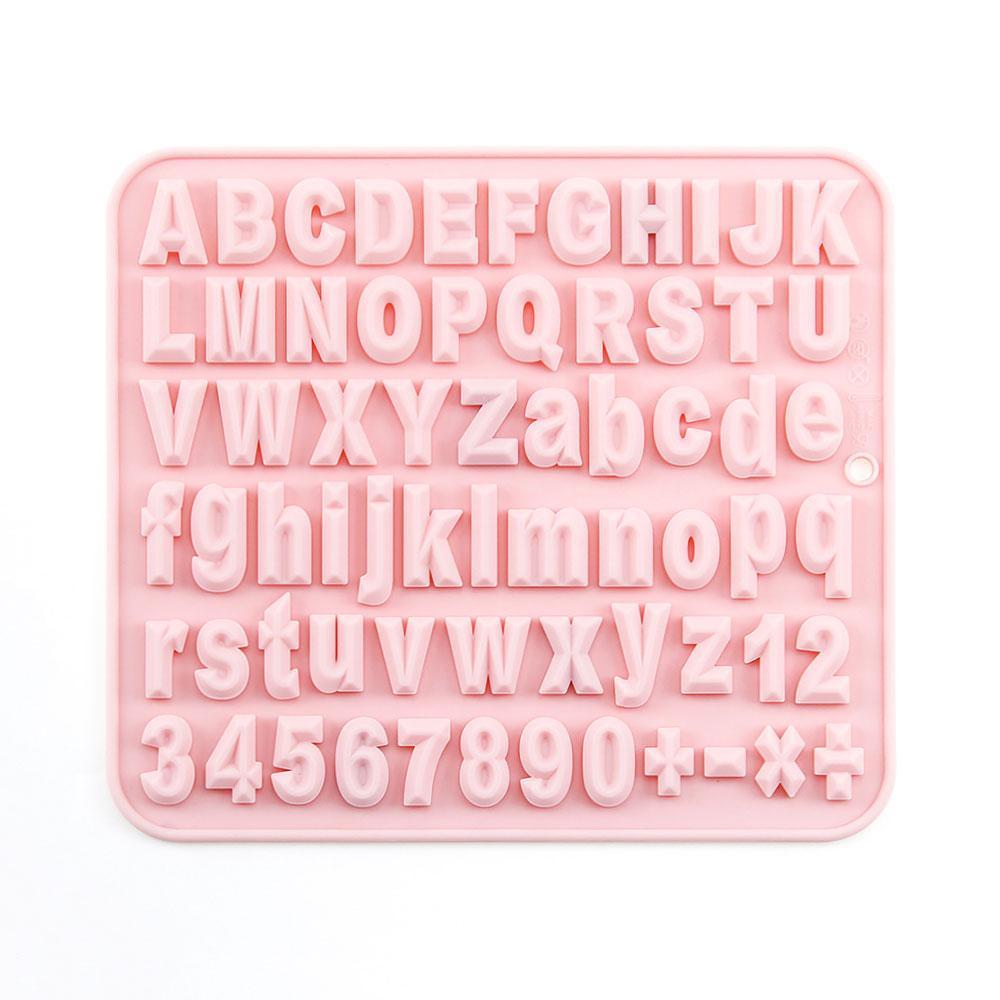 Silicone world DIY Letter Number Silicone Chocolate Mold Baking Tools Silicone Cake Mold Jelly Candy Mold 3D Clay Resin Mold