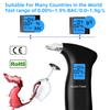 Advanced Portable Alcohol Tester Breath Analyzer with Sound Light Alarm for Drunk Driving Prevention and Safety