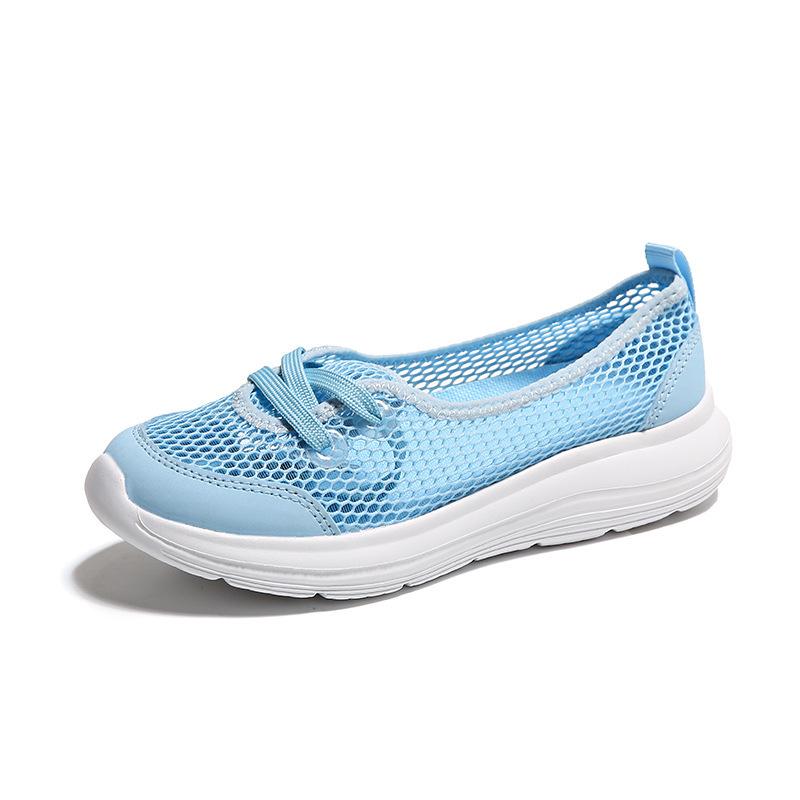 Set feet lazy shoes hollow summer casual women's shoes new casual shoes low-top flat-soled walking shoes
